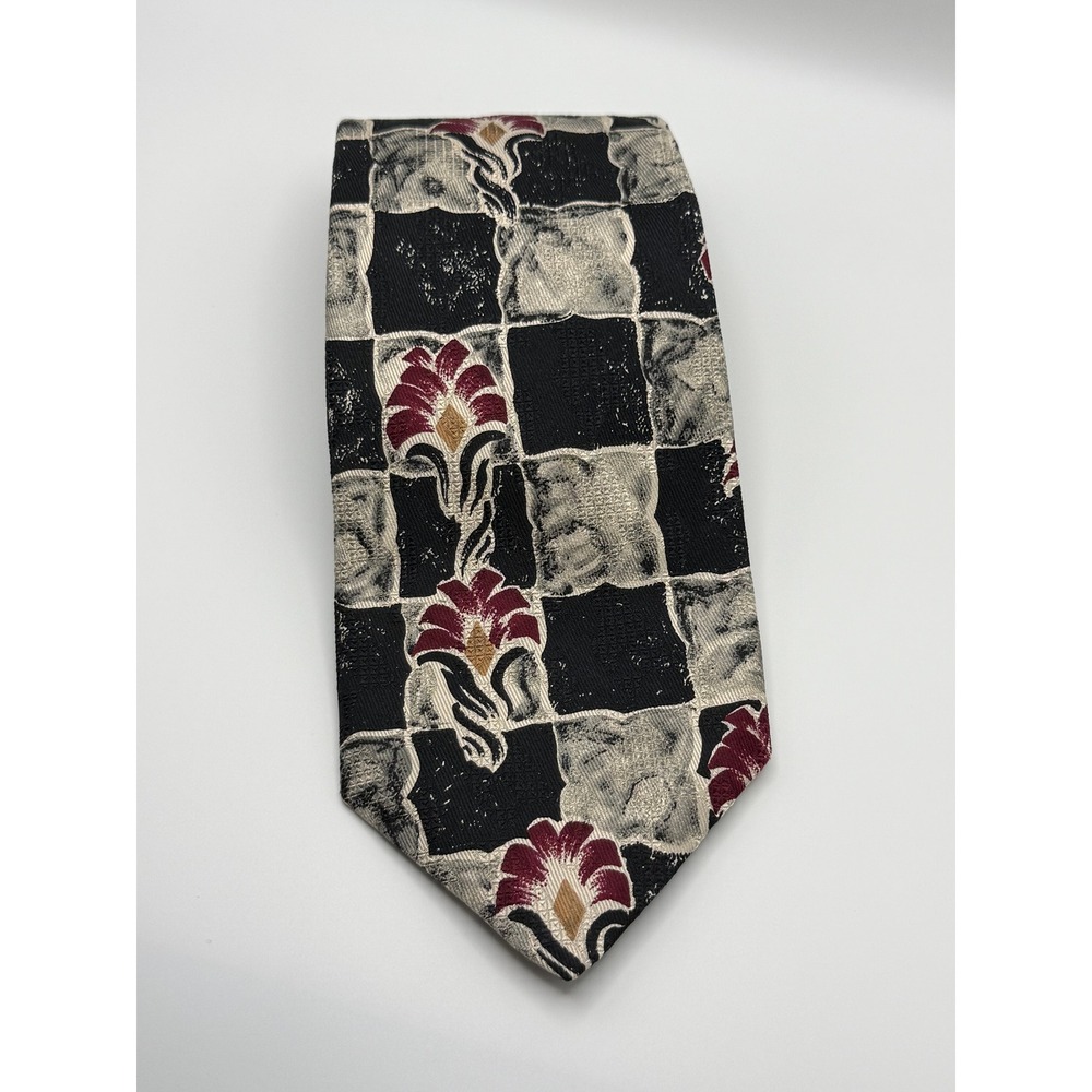 Robert Talbott Silk Tie 3.75" Vintage Best of Class Dark Academia Burgundy